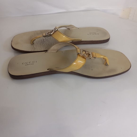 GUCCI VITTELO VERNICE interlocking patent sandals size 8B - Picture 7 of 16